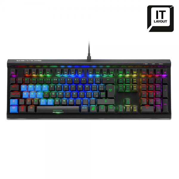 Sharkoon SKILLER SGK60 teclado USB QWERTY Italiano Negro [SKILLERSGK60RED] 