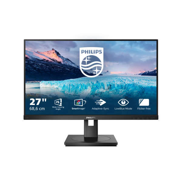 PHILIPS MONITOR 27 LED IPS 16:9 FHD 4MS 250 CDMPIV, PIVOT, VGA/DVI/HDMI/DP, MULTIMEDIALE [272S1M]