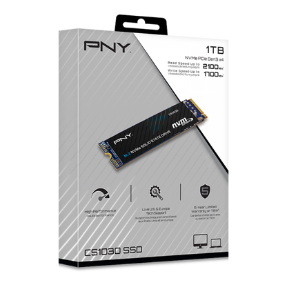 PNY CS1030 M.2 1000 GB PCI Express 3.0 3D NAND NVMe [M280CS1030-1TB-RB]