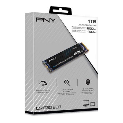 PNY CS1030 M.2 1000GB PCI Express 3.0 3D NAND NVMe [M280CS1030-1TB-RB] 