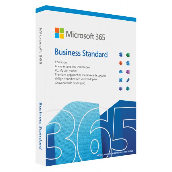 Microsoft 365 Business Standard Office suite Completo 1 licencia(s) Inglés, ITA 1 año(s) [KLQ-00679] 