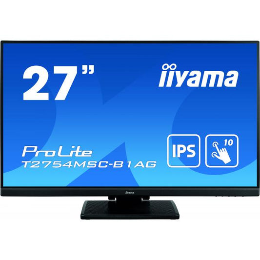 iiyama ProLite T2754MSC-B1AG monitor touch screen 68,6 cm (27") 1920 x 1080 Pixel Multi-touch Multi utente Nero [T2754MSC-B1AG]