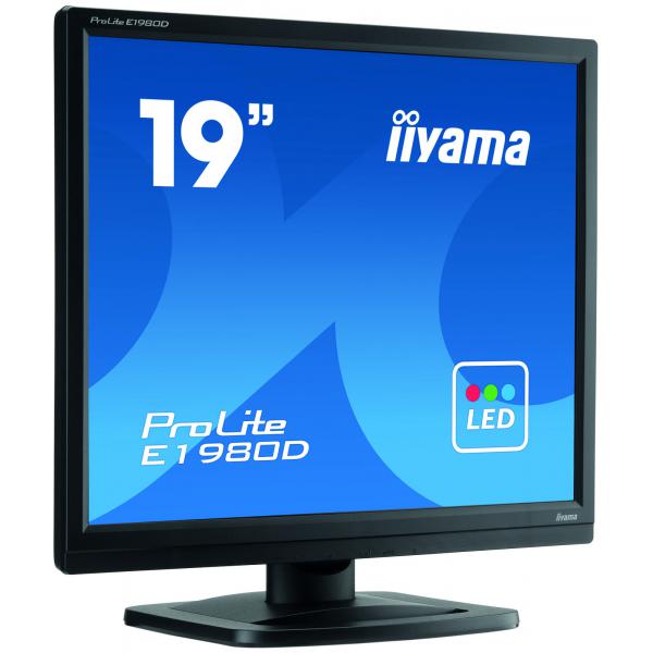 iiyama ProLite E1980D-B1 pantalla LED 48,3 cm (19") 1280 x 1024 Pixeles XGA Negro [E1980D-B1] 