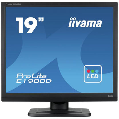 iiyama ProLite E1980D-B1 pantalla LED 48,3 cm (19") 1280 x 1024 Pixeles XGA Negro [E1980D-B1] 