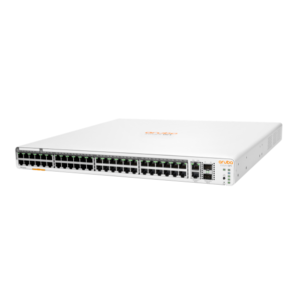 Aruba Instant On 1960 48G 40p Class4 8p Class6 PoE 2XGT 2SFP+ 600W Gestito L2+ Gigabit Ethernet (10/100/1000) Supporto Power over Ethernet (PoE) 1U Bianco [JL809A#ABB]