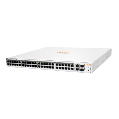 Aruba Instant On 1960 48G 40p Class4 8p Class6 PoE 2XGT 2SFP+ 600W Gestito L2+ Gigabit Ethernet (10/100/1000) Supporto Power over Ethernet (PoE) 1U Bianco [JL809A#ABB]