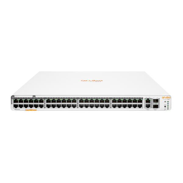 Aruba Instant On 1960 48G 40p Class4 8p Class6 PoE 2XGT 2SFP+ 600W Gestito L2+ Gigabit Ethernet (10/100/1000) Supporto Power over Ethernet (PoE) 1U Bianco [JL809A#ABB]