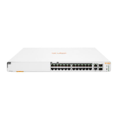 Aruba Instant On 1960 24G 20p Class4 4p Class6 PoE 2XGT 2SFP+ 370W Gestito L2+ Gigabit Ethernet (10/100/1000) Supporto Power over Ethernet (PoE) 1U Bianco [JL807A#ABB]