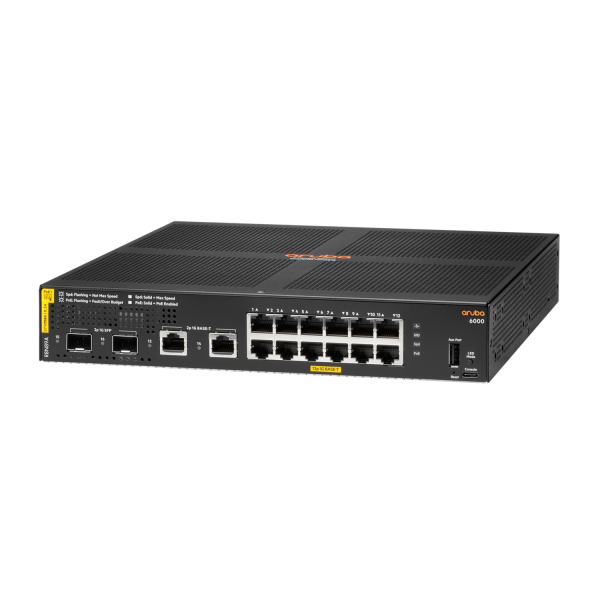 Aruba 6000 12G Class4 PoE 2G/2SFP 139W Gestito L3 Gigabit Ethernet (10/100/1000) Supporto Power over Ethernet (PoE) 1U [R8N89A#ABB]