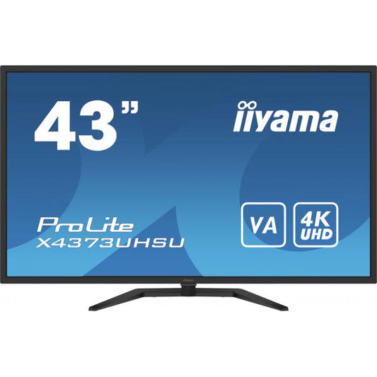 iiyama ProLite X4373UHSU-B1 Monitor para PC 108 cm (42.5") 3840 x 2160 Pixeles 4K Ultra HD Negro [X4373UHSU-B1] 