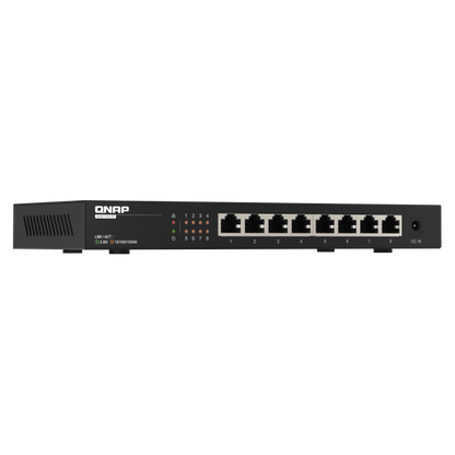 QNAP QSW-1108-8T switch di rete Non gestito 2.5G Ethernet (100/1000/2500) Nero [QSW-1108-8T]