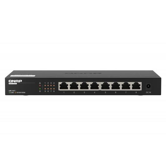 QNAP SWITCH QSW-1108-8T, 8 ports 2.5Gbps with RJ45, unmanaged switch (2.5G/1G/100M) QSW-1108-8T [QSW-1108-8T]