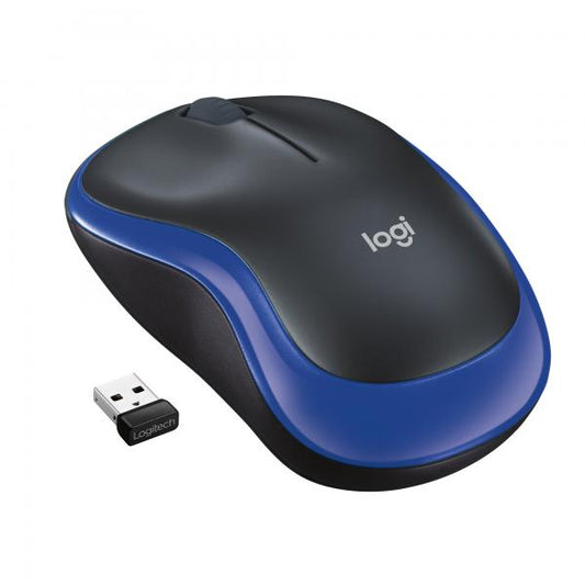 Logitech M185 Mouse Wireless, 2,4 GHz con Mini Ricevitore USB, Durata Batteria di 12 Mesi, Tracciamento Ottico 1000 DPI, Ambidestro, Compatibile con PC, Mac, Laptop [910-002236]