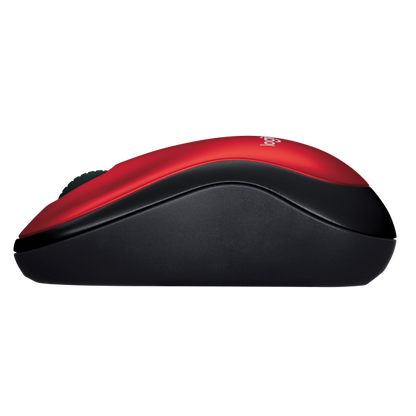 LOGITECH WIRELESS MOUSE M185 OPTICAL, USB, RED [910-002237]