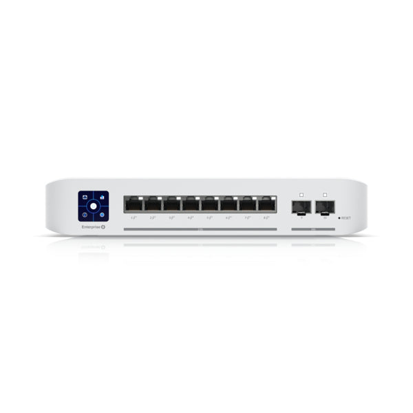 Ubiquiti - Enterprise-8-PoE-EU - UniFi Layer 3 switch with x8 2.5 GbE PoE+, x2 10 Gigabit SFP+ ports, 120W total PoE availability USW-Enterprise-8-PoE-EU [USW-Enterprise-8-PoE-EU]