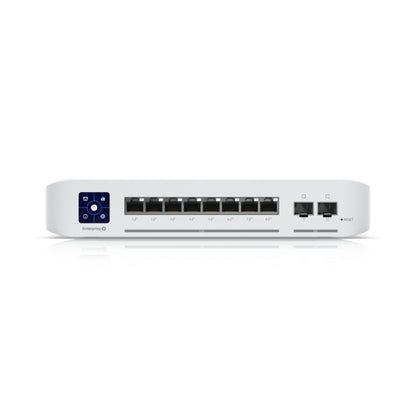 Ubiquiti - Enterprise-8-PoE-EU - UniFi Layer 3 switch with x8 2.5 GbE PoE+, x2 10 Gigabit SFP+ ports, 120W total PoE availability USW-Enterprise-8-PoE-EU [USW-Enterprise-8-PoE-EU]