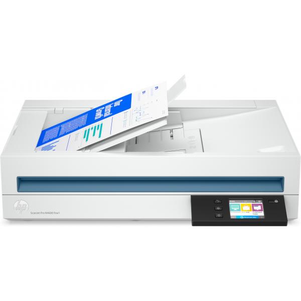 HP SCANNER DOCUMENTALE, SCANJET PRO N4600 fnw1, A4, 30 PPM, ADF, FRONTE/RETRO, USB/LAN [20G07A]