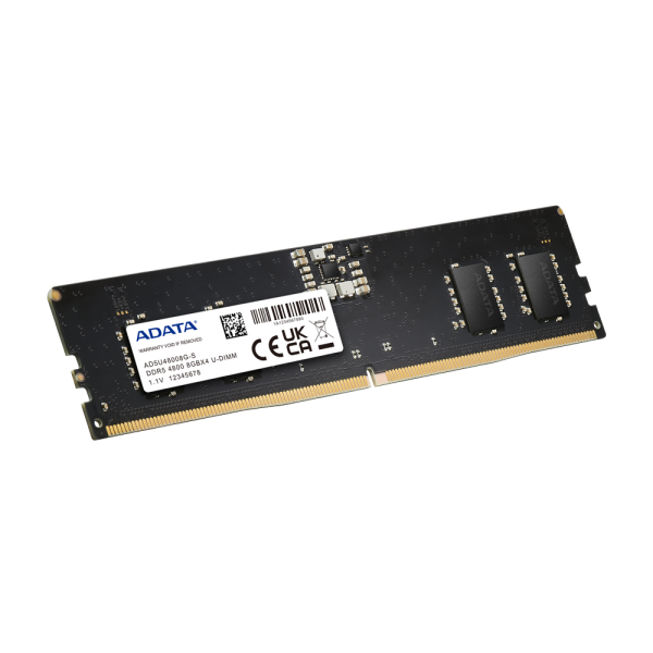 ADATA AD5U48008G-S memoria 8 GB 1 x 8 GB DDR5 4800 MHz Data Integrity Check (verifica integrità dati) [AD5U48008G-S]