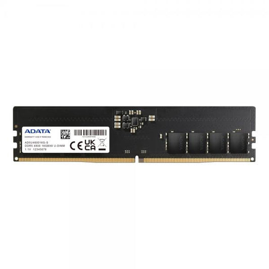 ADATA RAM DIMM 16GB DDR5 4800MHZ UDIMM [AD5U480016G-S] 