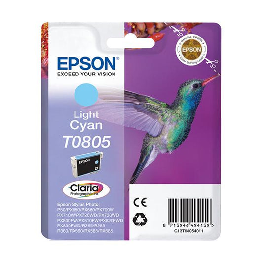 Epson Hummingbird Cartuccia Ciano-chiaro [C13T08054011]