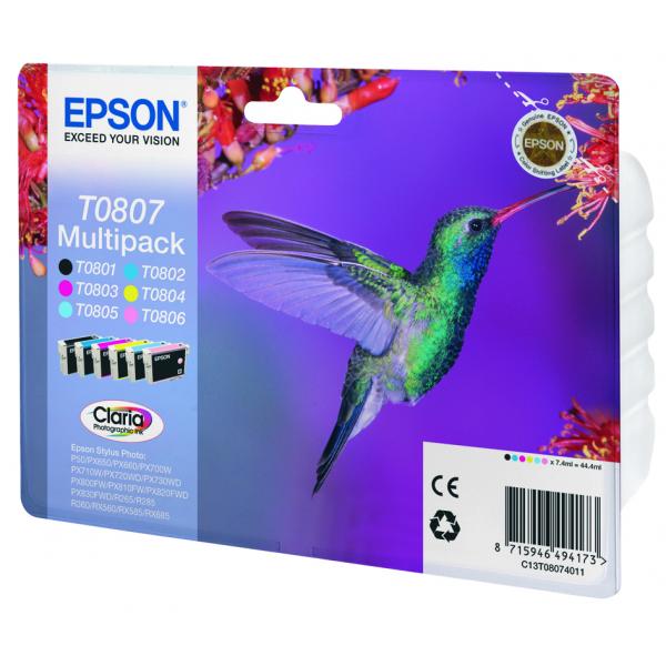 Epson Hummingbird Multipack a 6 colori [C13T08074011]