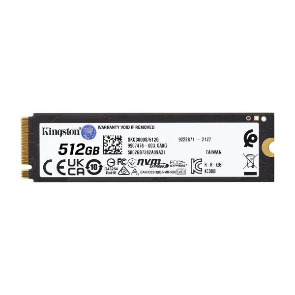 KINGSTON SSD INTERNO KC3000 512GB M.2 2280 PCIE 4.0 R/W 7000/7000 MB/S [SKC3000S/512G]