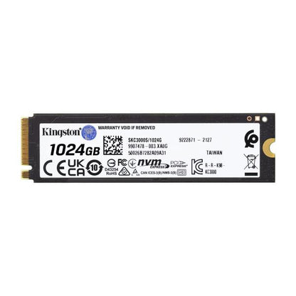 KINGSTON SSD INTERNO KC3000 1TB M.2 PCIE R/W R/W 7000/6000 [SKC3000S/1024G]