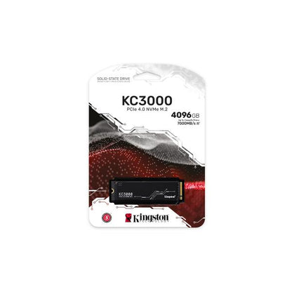 KINGSTON SSD INTERNO KC3000 4TB M.2 2280 PCIE 4.0 R/W 7000/7000 MB/S [SKC3000D/4096G]