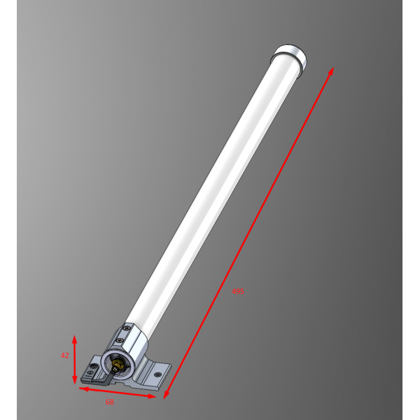 Antenna kit for LoRa with a 6.5 dBi Omni antenna for 824-960 MHz, 1 m long SMA cable, and mechanical holder for quick and easy mast attachment. 868_Omni_antenna [868_Omni_antenna]