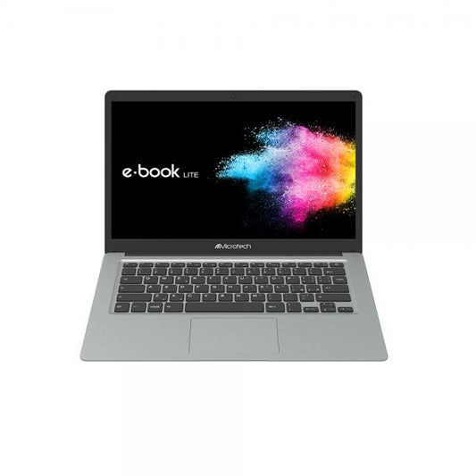 Microtek e-book Lite Laptop 35,8 cm (14.1") Full HD Intel Celeron N4020 4 GB LPDDR4-SDRAM 64 GB eMMC Wi-Fi 5 (802.11ac) Windows 10 Education Gris [EBL14C/W3]