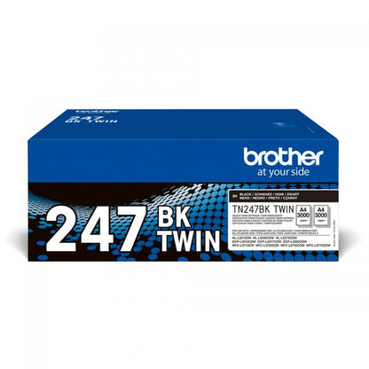 Brother TN-247BKTWIN cartucho de tóner 2uds Original Negro [TN247BKTWIN] 