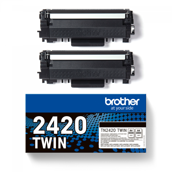 Brother TN-2420TWIN cartuccia toner 2 pz Originale [TN2420TWIN]