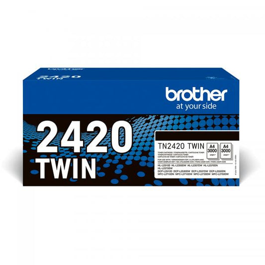 Brother TN-2420TWIN cartuccia toner 2 pz Originale [TN2420TWIN]