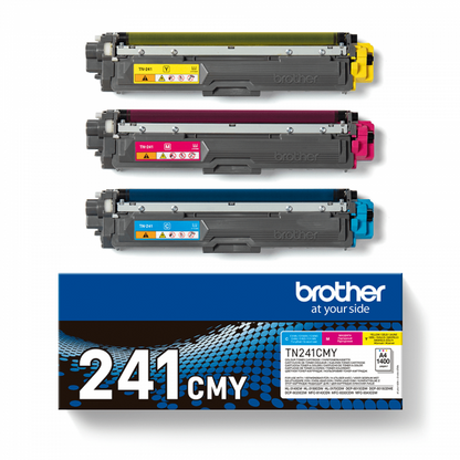 Brother TN-241CMY cartuccia toner 3 pz Originale Ciano, Magenta, Giallo [TN241CMY]