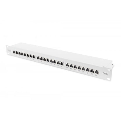 Digitus CAT 6A Patch Panel - 19inch - shielded - 1U - 24-port - 8P8C - Grey [DN-91624S-EA]