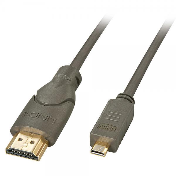 Lindy 41350 cavo HDMI 0,5 m HDMI tipo A (Standard) HDMI tipo D (Micro) Nero [LINDY41350]