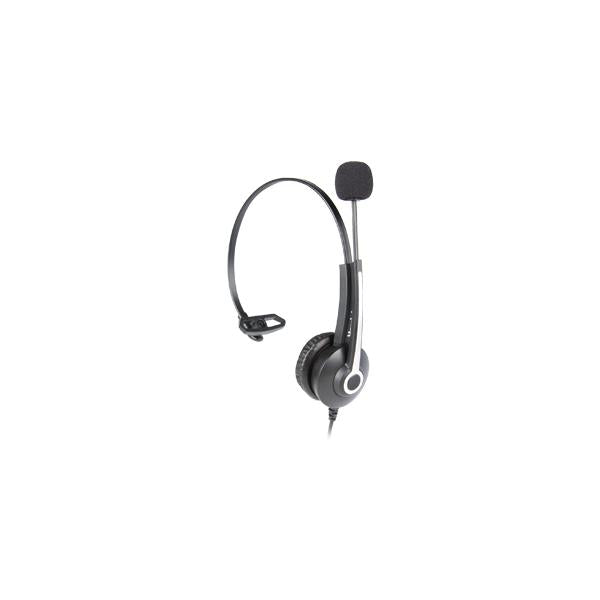 Hamlet HHEADM-UJM headphones and earphones Wired Overhead Office USB type A Black [HHEADM-UJM] 