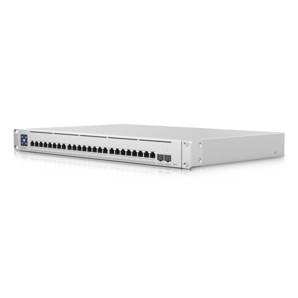 Ubiquiti - EnterpriseXG-24-EU - UniFi x24 10 Gigabit SFP+, x2 SFP28 ports L3 Switch, 1U 19-inch Rack-mountable Steel Case, DC power backup-ready USW-EnterpriseXG-24-EU [USW-EnterpriseXG-24-EU]