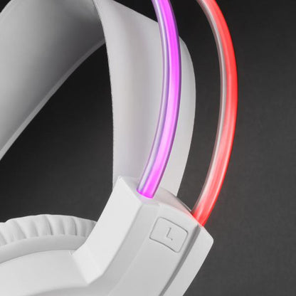 AURICULARES GAMING+MIC MARSGAMING MHRGB BLANCO S.SPAZIALE 3D U-BASS LIGHTS PC/PS4/P [MHRGBW] 