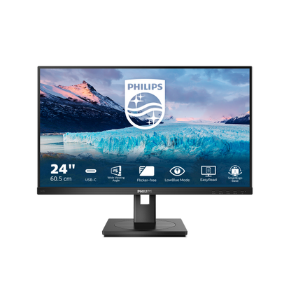 PHILIPS MONITOR 23,8 LED IPS 16:9 FHD 4MS 250 CDM, HDMI/DP, PIVOT, USB-C, MULTIMEDIALE [243S1]