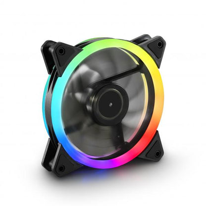 Sharkoon Shark Blades PWM Computer Case Fan 12 cm Black 1 pc [SHARKBLADESPWMRGBFAN] 