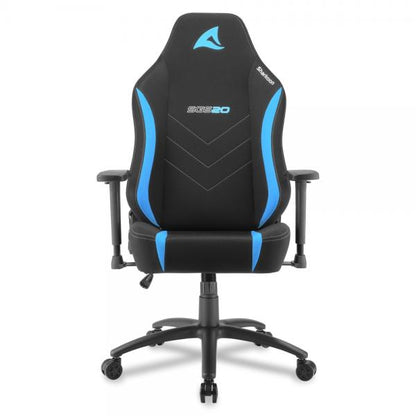 Sharkoon SKILLER SGS20 Asiento acolchado de tela Respaldo acolchado [SKILLERSGS20FABBLACK/BLUE] 