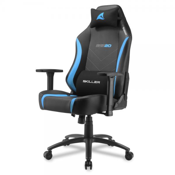 Sharkoon SKILLER SGS20 Seduta imbottita Schienale imbottito [SKILLERSGS20BLACK/BLUE]