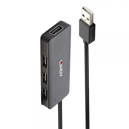 Lindy 42986 hub di interfaccia USB 2.0 480 Mbit/s Nero [LINDY42986]