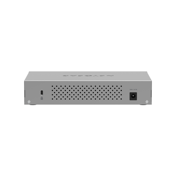 NETGEAR Switch administrado Ultra60 PoE++ de 8 puertos Multi-Gigabit (2.5G) Ethernet Plus L2/L3 2.5G Ethernet (100/1000/2500) Compatible con alimentación a través de Ethernet (PoE) Gris [MS108EUP-100EUS] 