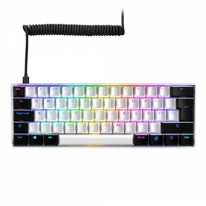 Sharkoon SGK50 S4 tastiera USB QWERTY Italiano Bianco [SGK50S4WH]