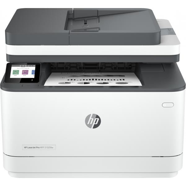 HP LaserJet Pro Stampante multifunzione 3102fdw, Bianco e nero, Stampante per Piccole e medie imprese, Stampa, copia, scansione, fax, Wireless; Stampa da smartphone o tablet; Stampa fronte/retro; Scansione fronte/retro; Fax [3G630F#B19]