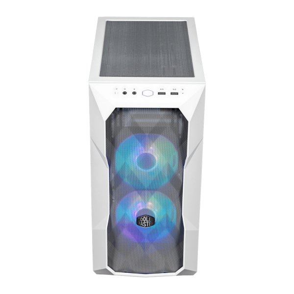 COOLER MASTER CASE MASTERBOX TD300 MESH WHITE ARGB, SIDE-PANEL, MID-TOWER, MICRO-ATX MINI-ITX [TD300-WGNN-S00]