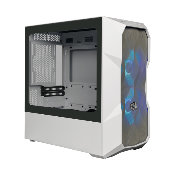 COOLER MASTER CASE MASTERBOX TD300 MESH WHITE ARGB, SIDE-PANEL, MID-TOWER, MICRO-ATX MINI-ITX [TD300-WGNN-S00]