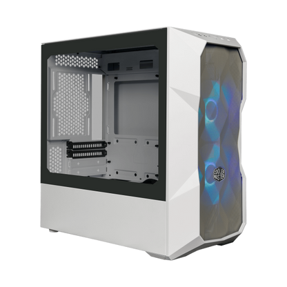 COOLER MASTER CASE MASTERBOX TD300 MESH WHITE ARGB, SIDE-PANEL, MID-TOWER, MICRO-ATX MINI-ITX [TD300-WGNN-S00]